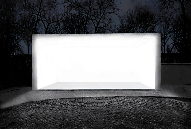 Gunda Foerster, CHARACTERS, Projekt für einen Glaskubus | Entwurf, 2002 (mit Stephan Hoehne, Architekt, BDA)_1