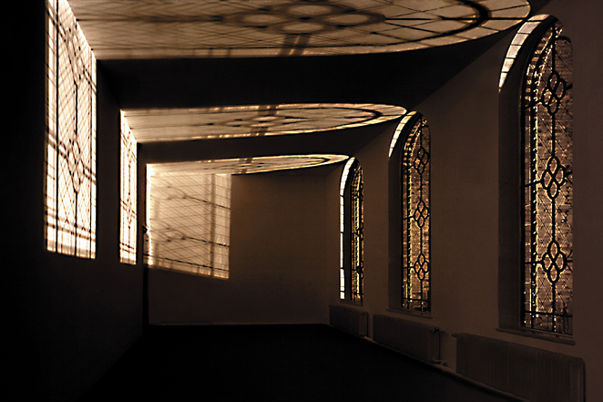Gunda Foerster, WINDOW, spotlights, 7 pieces in 7 rooms, Kunstverein Hannover, 2001